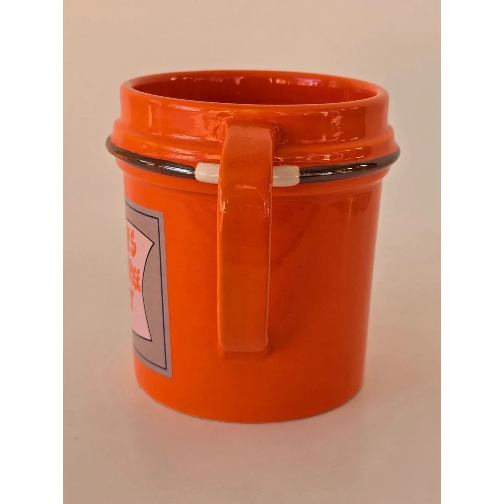 Home Depot Homers All Purpose Bucket Mug 2012 Mr Christmas Orange Ceramic Cup